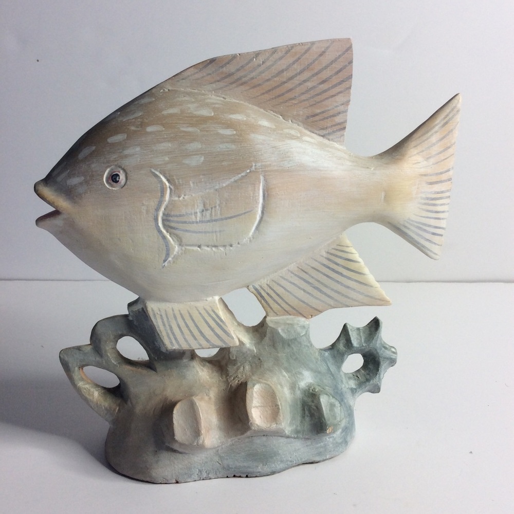 Hand carved wooden fish